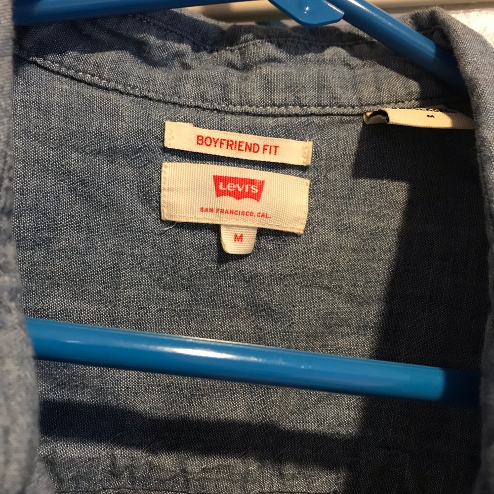 Blue button up - Picture 3 of 3